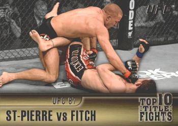 2011 Topps UFC Title Shot - Top 10 Title Fights #TT-14 Georges St. Pierre - Jon Fitch Front