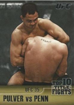 2011 Topps UFC Title Shot - Top 10 Title Fights #TT-17 Jens Pulver - BJ Penn Front