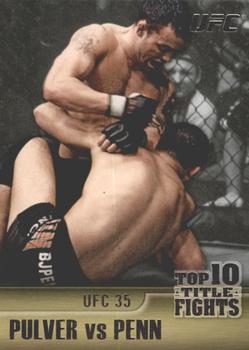 2011 Topps UFC Title Shot - Top 10 Title Fights #TT-18 Jens Pulver - BJ Penn Front