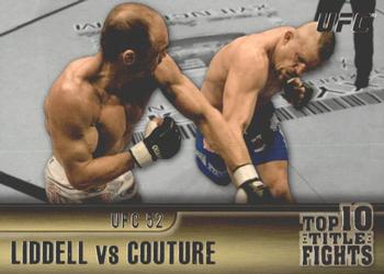 2011 Topps UFC Title Shot - Top 10 Title Fights #TT-19 Chuck Liddell - Randy Couture Front