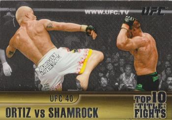 2011 Topps UFC Title Shot - Top 10 Title Fights #TT-23 Tito Ortiz - Ken Shamrock Front