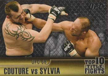 2011 Topps UFC Title Shot - Top 10 Title Fights #TT-26 Randy Couture - Tim Sylvia Front