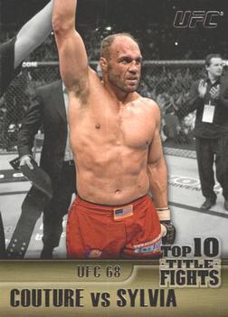 2011 Topps UFC Title Shot - Top 10 Title Fights #TT-27 Randy Couture - Tim Sylvia Front