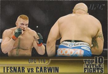 2011 Topps UFC Title Shot - Top 10 Title Fights #TT-28 Brock Lesnar - Shane Carwin Front