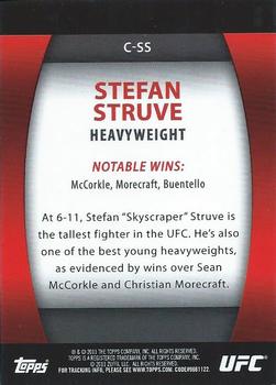 2011 Topps UFC Title Shot - UFC Contenders #C-SS Stefan Struve Back