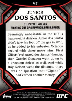 2011 Finest UFC #47 Junior dos Santos Back