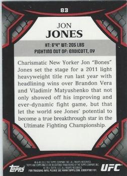2011 Finest UFC #83 Jon Jones Back
