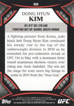 2011 Finest UFC #90 Dong-Hyun Kim Back
