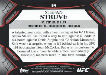 2011 Finest UFC #94 Stefan Struve Back