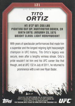 2011 Topps UFC Moment of Truth #121 Tito Ortiz Back