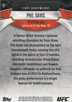 2012 Finest UFC #27 Phil Davis Back