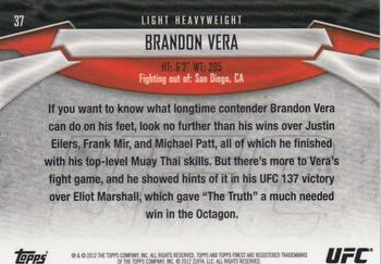 2012 Finest UFC #37 Brandon Vera Back