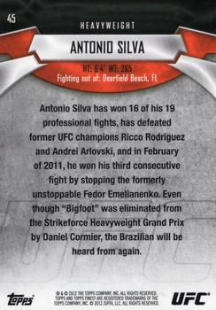 2012 Finest UFC #45 Antonio Silva Back