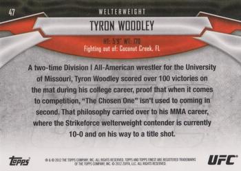2012 Finest UFC #47 Tyron Woodley Back