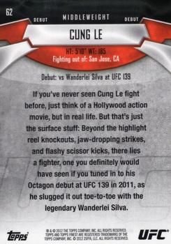 2012 Finest UFC #62 Cung Le Back