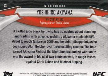 2012 Finest UFC #73 Yoshihiro Akiyama Back