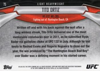 2012 Finest UFC #75 Tito Ortiz Back