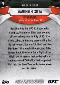 2012 Finest UFC #79 Wanderlei Silva Back