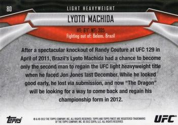 2012 Finest UFC #80 Lyoto Machida Back