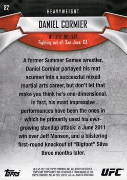 2012 Finest UFC #82 Daniel Cormier Back