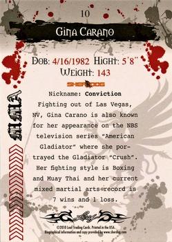 2010 Leaf MMA #10 Gina Carano Back