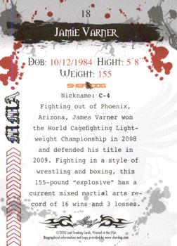 2010 Leaf MMA #18 Jamie Varner Back