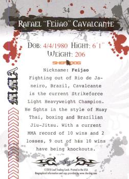 2010 Leaf MMA #34 Rafael Feijao Cavalcante Back