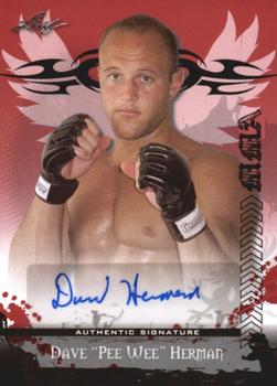 2010 Leaf MMA - Autographs Red #AU-DH2 Dave Herman Front