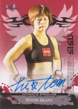 2010 Leaf MMA - Autographs Red #AU-HA1 Hitomi Akano Front