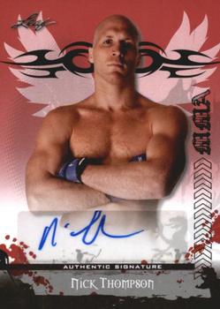 2010 Leaf MMA - Autographs Red #AU-NT1 Nick Thompson Front