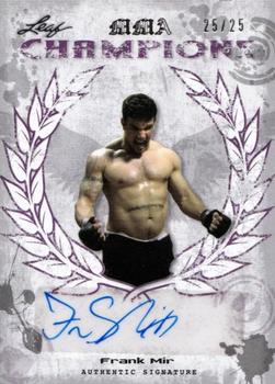 2010 Leaf MMA - Champions Autographs Purple #CH-FM1 Frank Mir Front