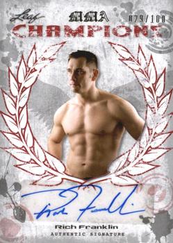2010 Leaf MMA - Champions Autographs Red #CH-RF1 Rich Franklin Front