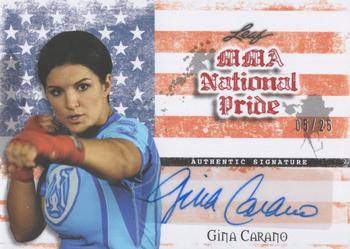2010 Leaf MMA - National Pride Autographs Red #NP-GC1 Gina Carano Front
