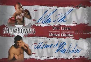 2010 Leaf MMA - Showdowns Dual Autographs Red #CL1/MK1 Chris Leben / Mamed Khalidov Front