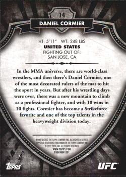 2012 Topps UFC Bloodlines #14 Daniel Cormier Back