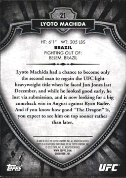 2012 Topps UFC Bloodlines #21 Lyoto Machida Back