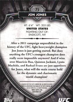 2012 Topps UFC Bloodlines #75 Jon Jones Back