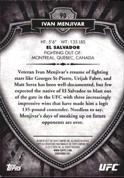 2012 Topps UFC Bloodlines #90 Ivan Menjivar Back