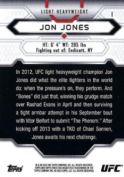 2013 Finest UFC #1 Jon Jones Back
