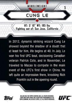 2013 Finest UFC #5 Cung Le Back