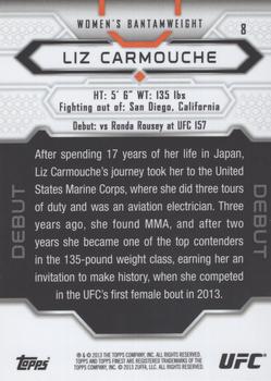 2013 Finest UFC #8 Liz Carmouche Back