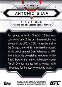 2013 Finest UFC #9 Antonio Silva Back