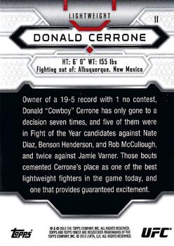 2013 Finest UFC #11 Donald Cerrone Back