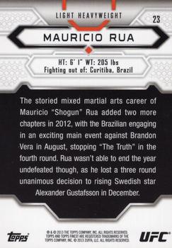 2013 Finest UFC #23 Mauricio Rua Back