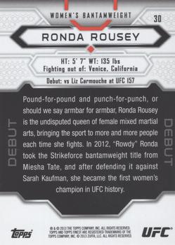 2013 Finest UFC #30 Ronda Rousey Back