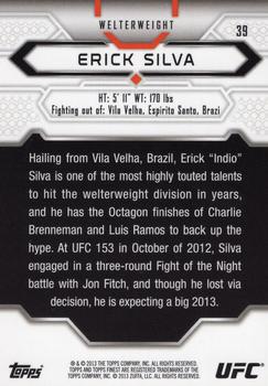 2013 Finest UFC #39 Erick Silva Back