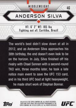 2013 Finest UFC #46 Anderson Silva Back