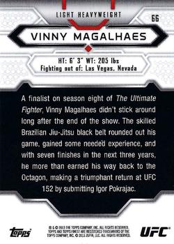 2013 Finest UFC #66 Vinny Magalhaes Back