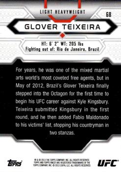 2013 Finest UFC #68 Glover Teixeira Back