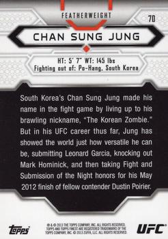 2013 Finest UFC #70 Chan Sung Jung Back